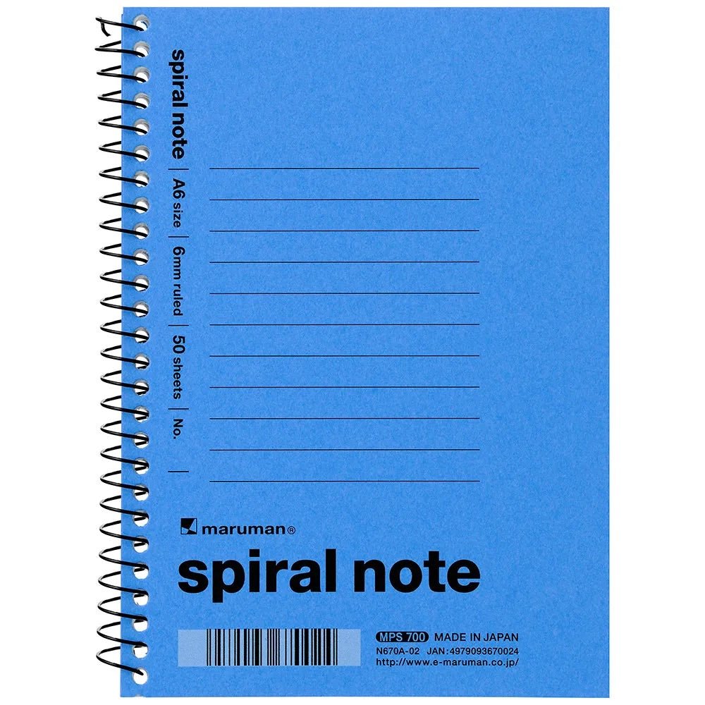 Vintage 1960 Spiral Notebook by Maruman - Classic College Ruled Notebook for Journaling, Note Taking & School Supplies - Perfect for Students, Office & Creative Writing