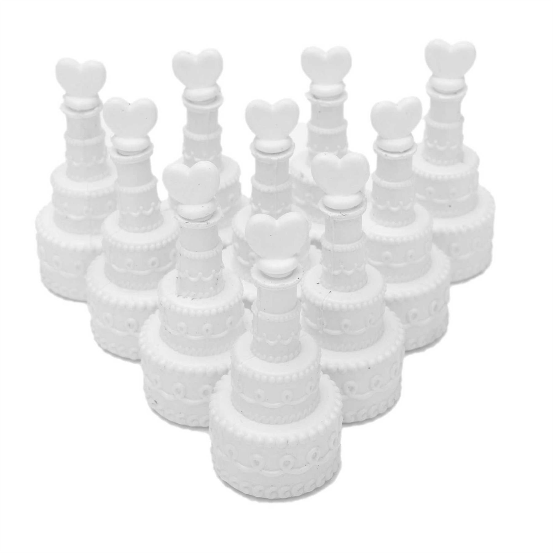 Wedding Cake Bubble Wands - 72pcs Party Favors & Decor for Weddings
