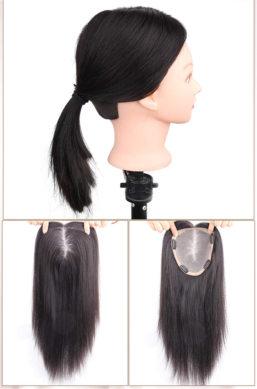 Premium Clip-In Human Hair Toppers for Women - 6