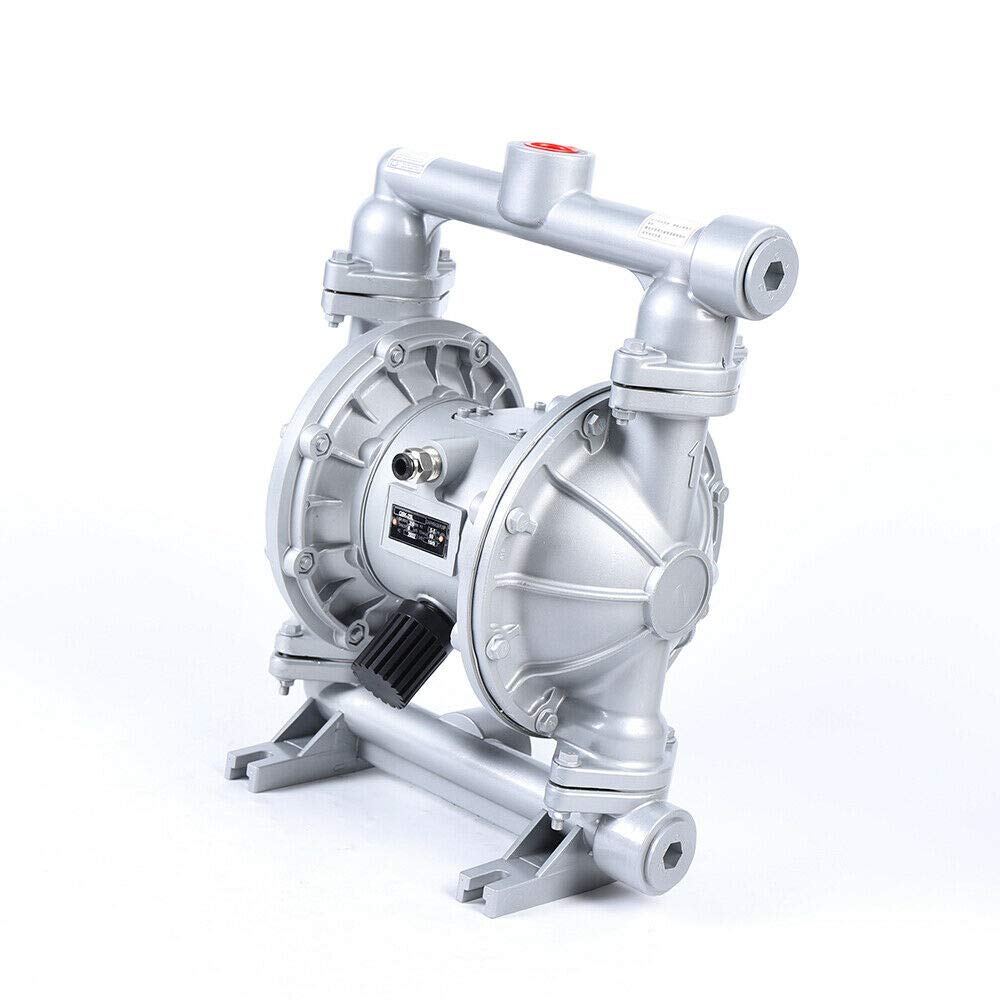 DNYSYSJ Heavy Duty Air Operated Double Diaphragm Transfer Pump - 24GPM Max Flow, 115 PSI, 1