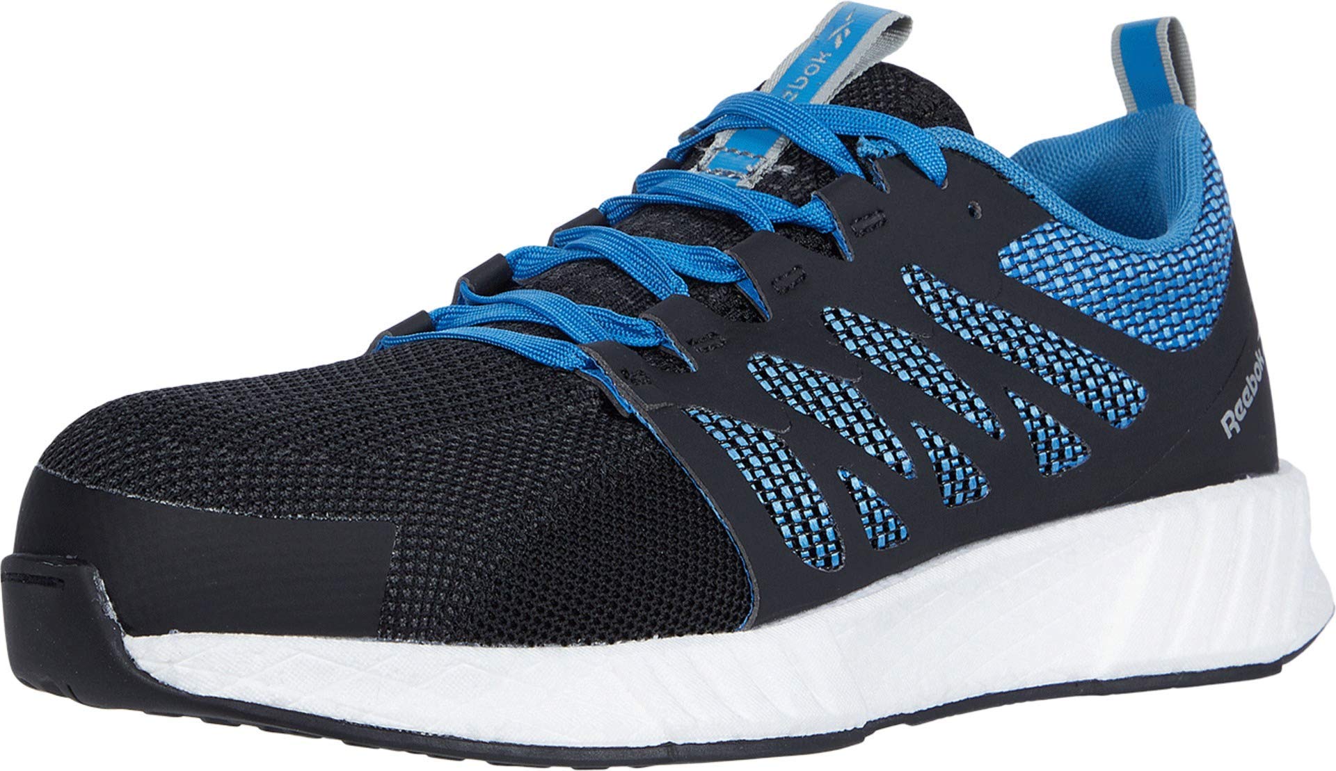 Reebok Men's Fusion Flexweave Work Comp Toe Safety Shoes - Lightweight & Breathable for Construction, Warehouse & Industrial Work