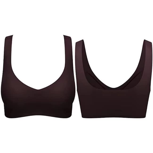 3 Pack Comfort Bra Seamless Lightweight Daily Bras - Beauty Back Yoga Bra with Removable Pads - Perfect for Workouts, Yoga & Everyday Wear