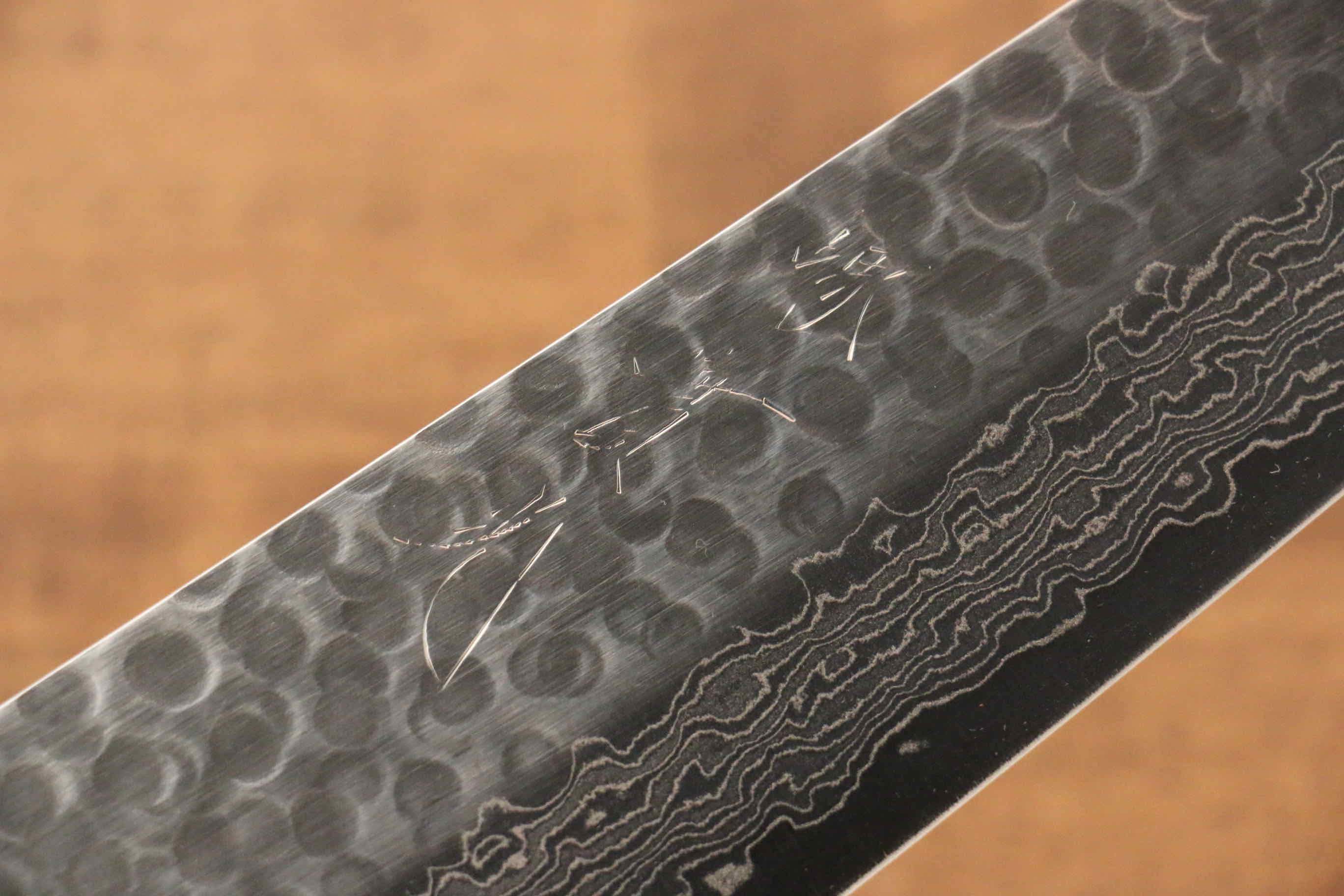 Premium Jikko VG10 17-Layer Damascus Gyuto Chef Knife 230mm (9 Inch) with Oak Handle - Professional Japanese Kitchen Knife for Slicing, Dicing & Meat Cutting