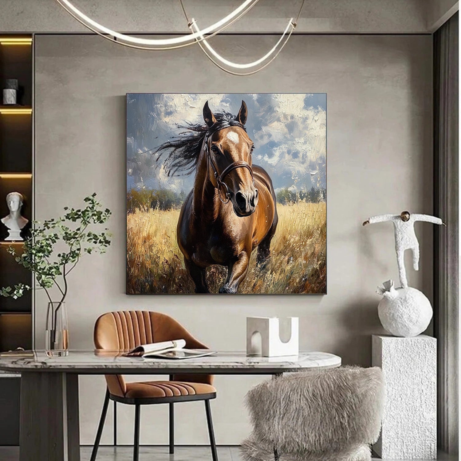 Animal Art Painting #AP130 - Handmade Wildlife Canvas Art for Home & Office Decor | Perfect for Living Room, Bedroom, or Gift