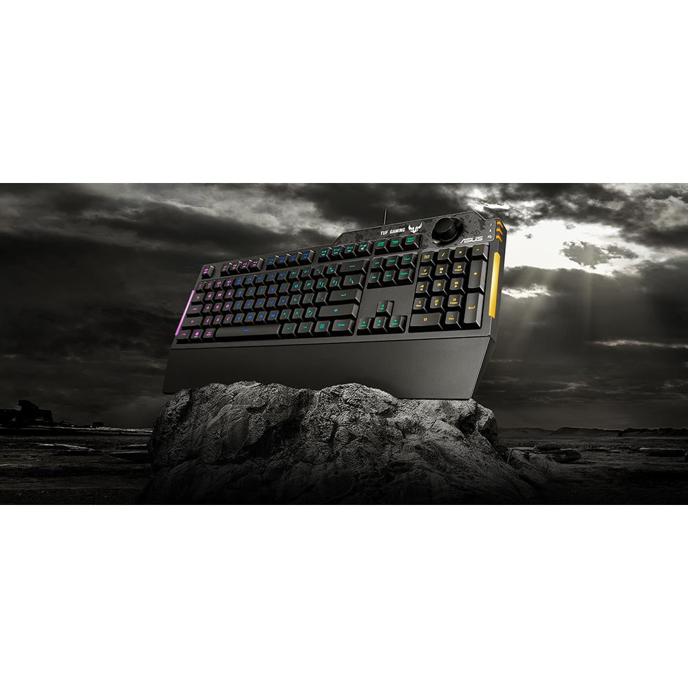 ASUS TUF Gaming K1 CA Mechanical Keyboard - RGB Backlit, Water-Resistant, Durable for PC Gaming & Office Use