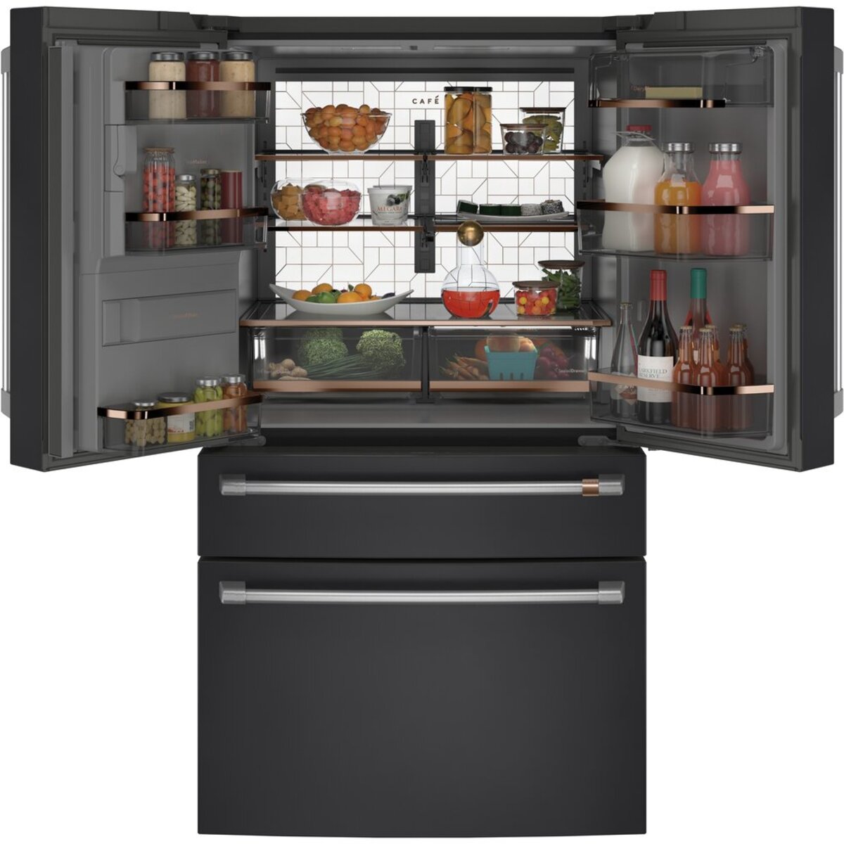 Cafe 36 Inch Refrigerator, 48 Inch Gas Range & Dishwasher Set - Premium Kitchen Appliance Bundle for Modern Homes | Perfect for Cooking, Entertaining & Family Gatherings