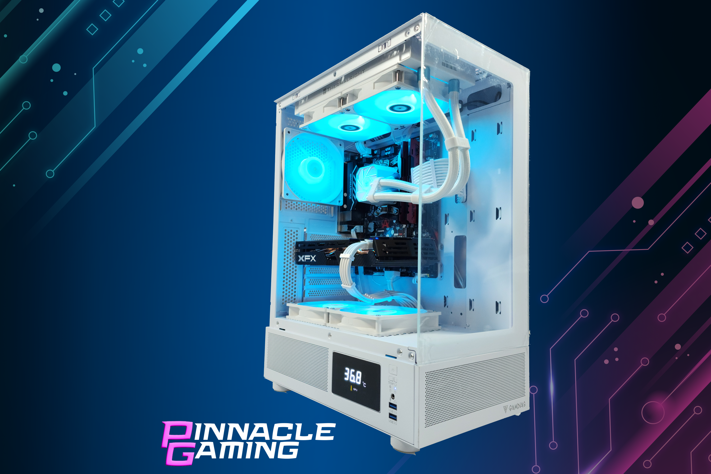 Custom Gaming PC - AMD Ryzen 5, RX 9070 16GB GPU, 32GB DDR5 RAM, 2TB SSD, WiFi - Ultimate Desktop for 4K Gaming, Live Streaming & Content Creation