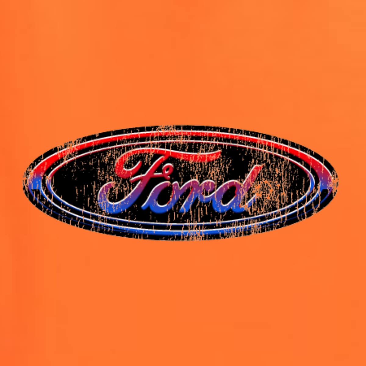 Red Blue Black Ford Logo Graphic T-Shirt for Men | Vintage Car & Truck Enthusiast Tee | Casual Wear & Car Show Outfit