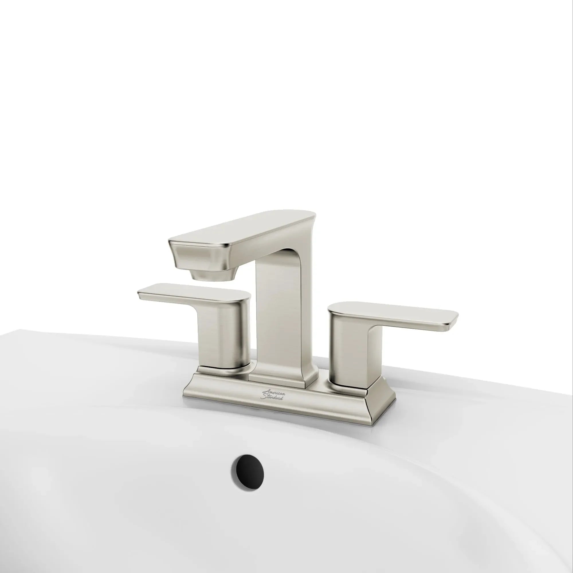 Forsey® 4 Inch Centerset 2 Handle Bathroom Faucet - 1.2 GPM/4.5 LPM Water-Saving Design with Lever Handles - Perfect for Bathroom Vanity Sink and Powder Room Installation