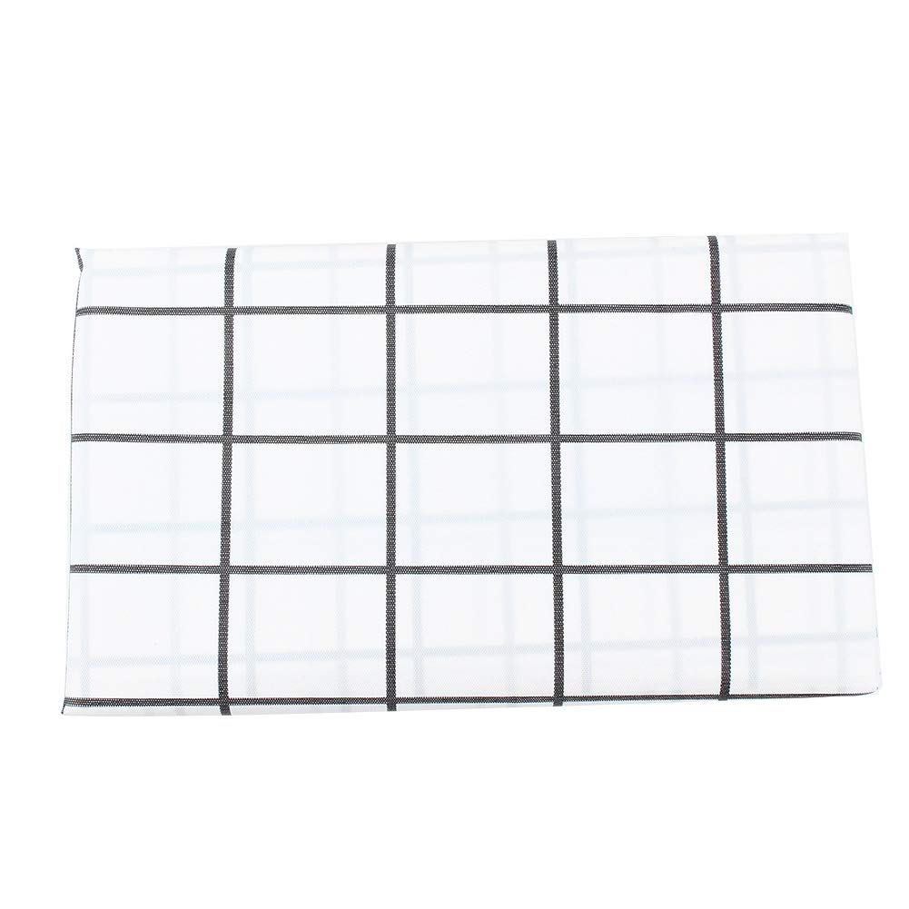 Shanrya Plaid Print Durable Tablecloth - Waterproof & Stain Resistant Table Protector for Dining Table, Desk, Bookshelf - Perfect for Dinner Parties, Home Decor & Office Use