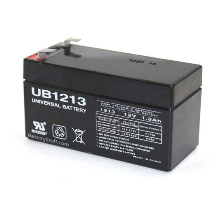 12V 1.3Ah Sealed Lead Acid (SLA) Rechargeable Battery - Power Backup for Security Systems, Emergency Lights & UPS Devices