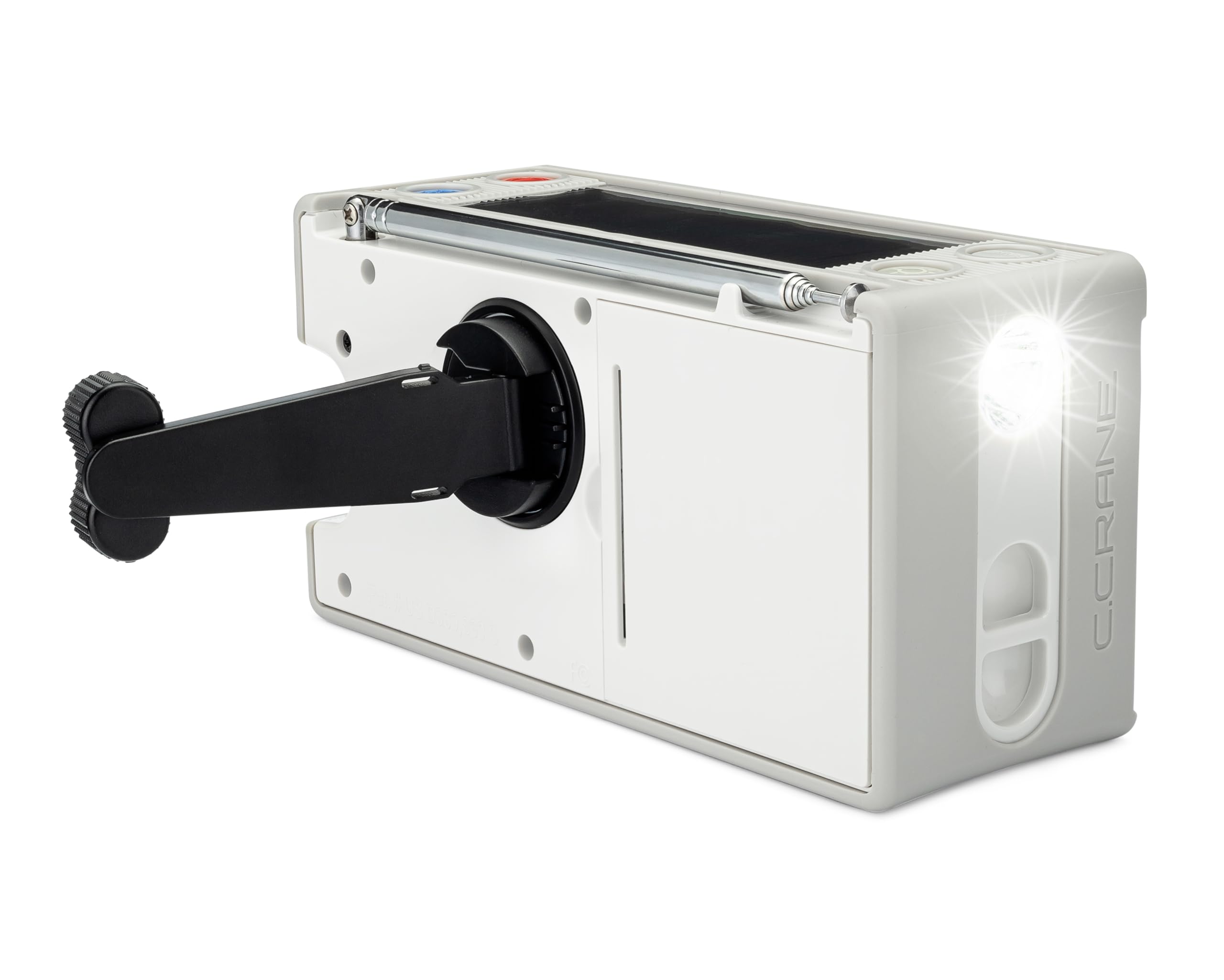 C. Crane CCRadio Solar with Bluetooth, Emergency Crank NOAA Weather AM/FM Radio - Multi-Powered with LED Flashlight & Cellphone Charger - Perfect for Camping, Emergencies & Power Outages