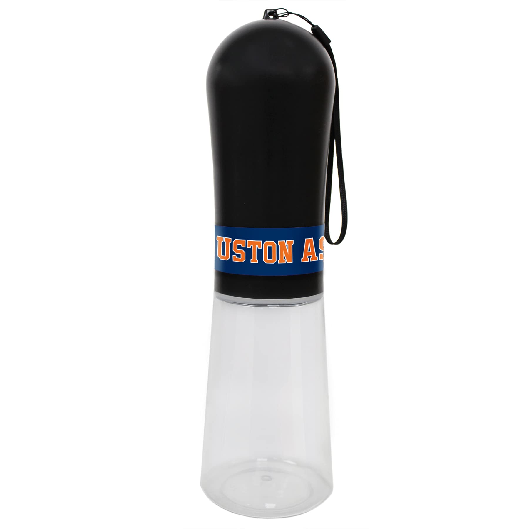 Houston Astros MLB Pet Water Bottle for Dogs & Cats - 13.5oz Portable Travel Water Dispenser with 2 Carbon Filters | Leak-Proof Baseball Design for Outdoor, Hiking, and Car Travel