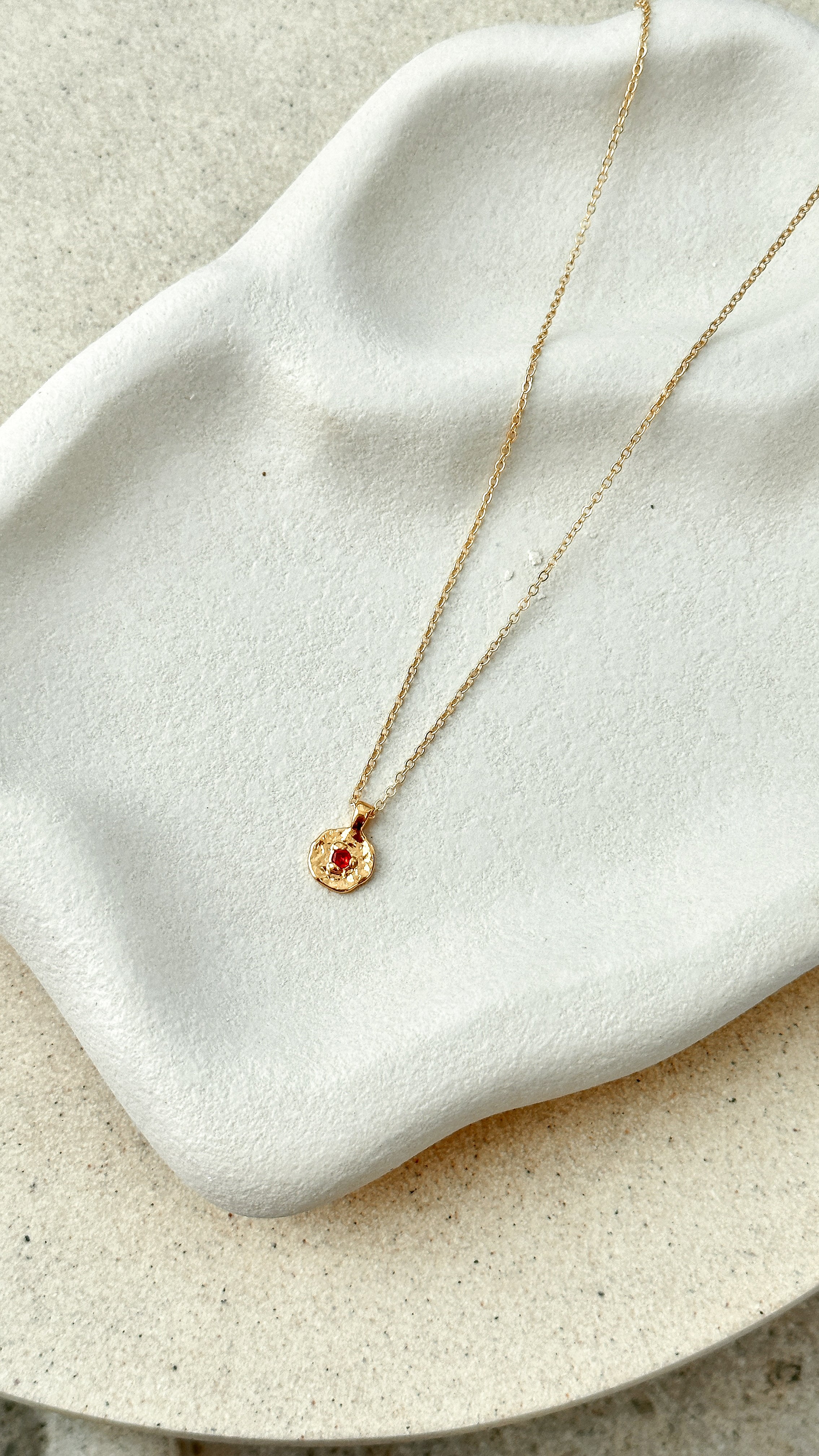 January Birthstone Necklace - Genuine Garnet Pendant Jewelry for Women | Perfect Birthday Gift & Anniversary Present for Her