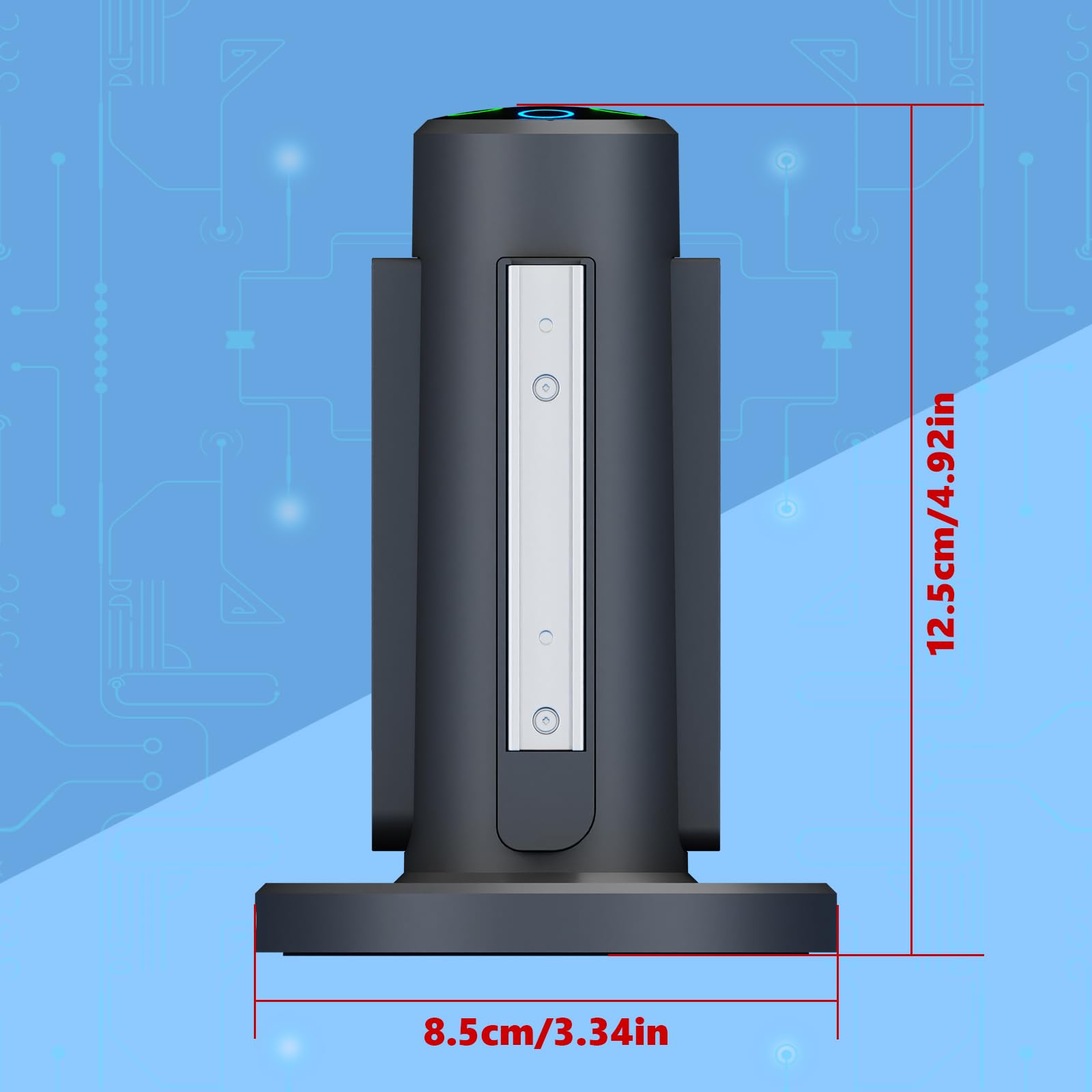 HONCAM 4-in-1 Joycon Charging Dock for Nintendo Switch Controller - Fast USB-C Charging Station with LED Indicators | Perfect for Gaming Nights, Travel & Multiplayer Sessions (Black)