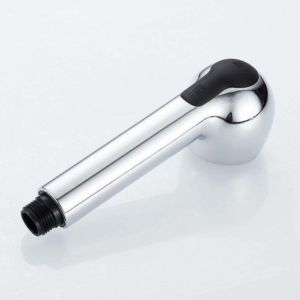 Pull-Out Spray Head Replacement for Kitchen Sink Faucet - 2 Function Shower Sprayer with G1/2 Male Thread Connection - Chrome Finish - Perfect for Washing Dishes, Fruits & Vegetables