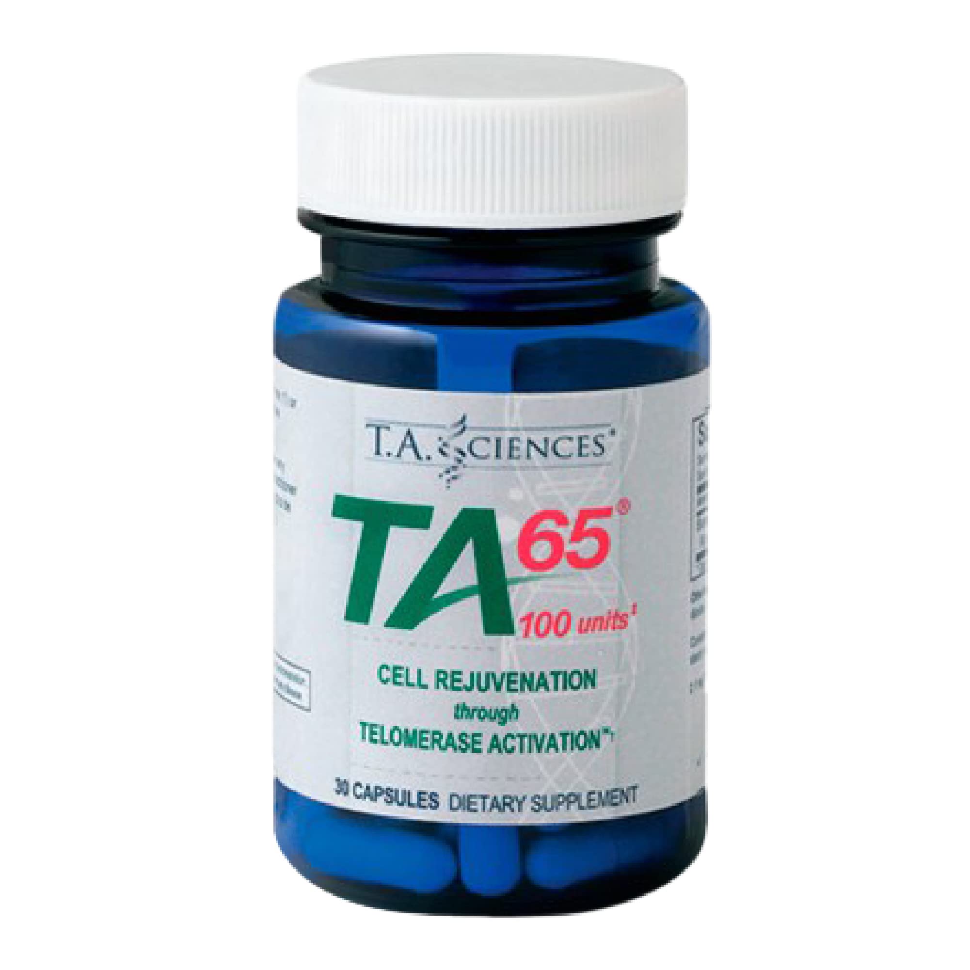 TA-65 Telomerase Activation Supplement - 100 Units, 30 Capsules for Anti-Aging & Cellular Health | Supports Longevity & Vitality | Perfect for Adults Seeking Youthful Energy & Wellness