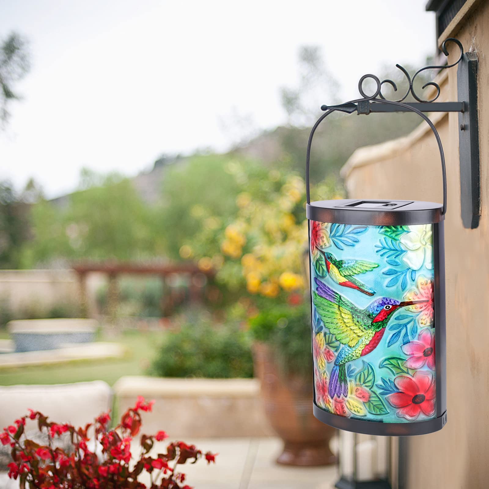 Solar Peacock Lights Outdoor Hanging - Waterproof LED Solar Lantern for Garden, Yard, Tree & Desk Decor | Perfect for Patio, Pathway & Wedding Decoration