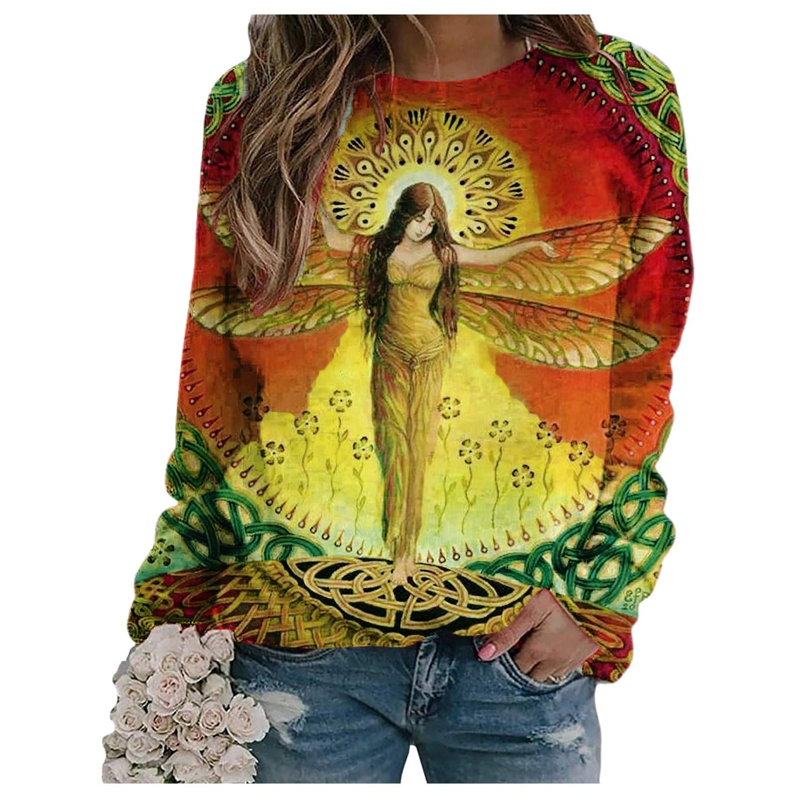 Women's Black Hooded Sweatshirt Pullover - Floral Print Casual Long Tunic Top for Beach, Lounge & Everyday Wear