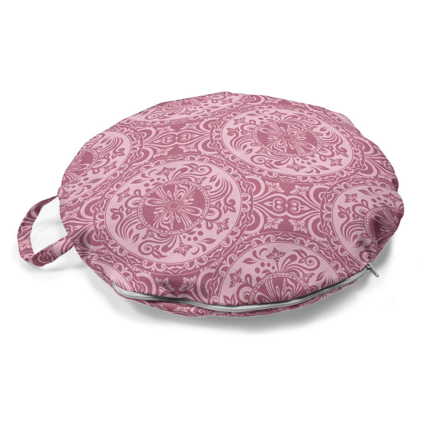 Ambesonne Round Floor Cushion with Handle - 18