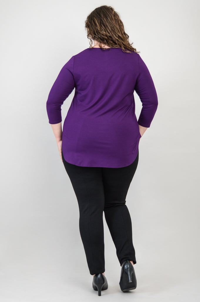 Royal Bamboo 3/4 Sleeve Jazz Top - Breathable & Comfortable Women's Shirt for Dance, Performance & Casual Wear