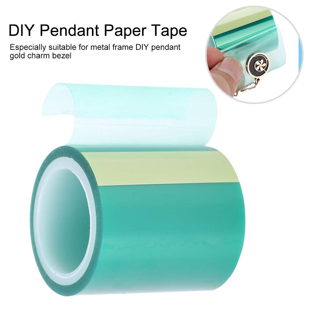 DIY UV Resin Jewelry Pendant Paper Tape - Seamless Crafting Tape for Metal Frame Jewelry Making, Scrapbooking, and DIY Home Decor Projects