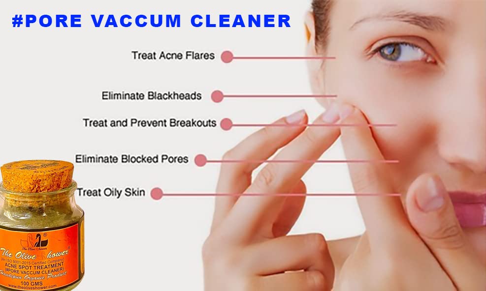 Olive Shower Acne Spot Treatment - Pore Vacuum Cleaner for Acne-Prone Skin (50g) - Clear Skin for Daily Use