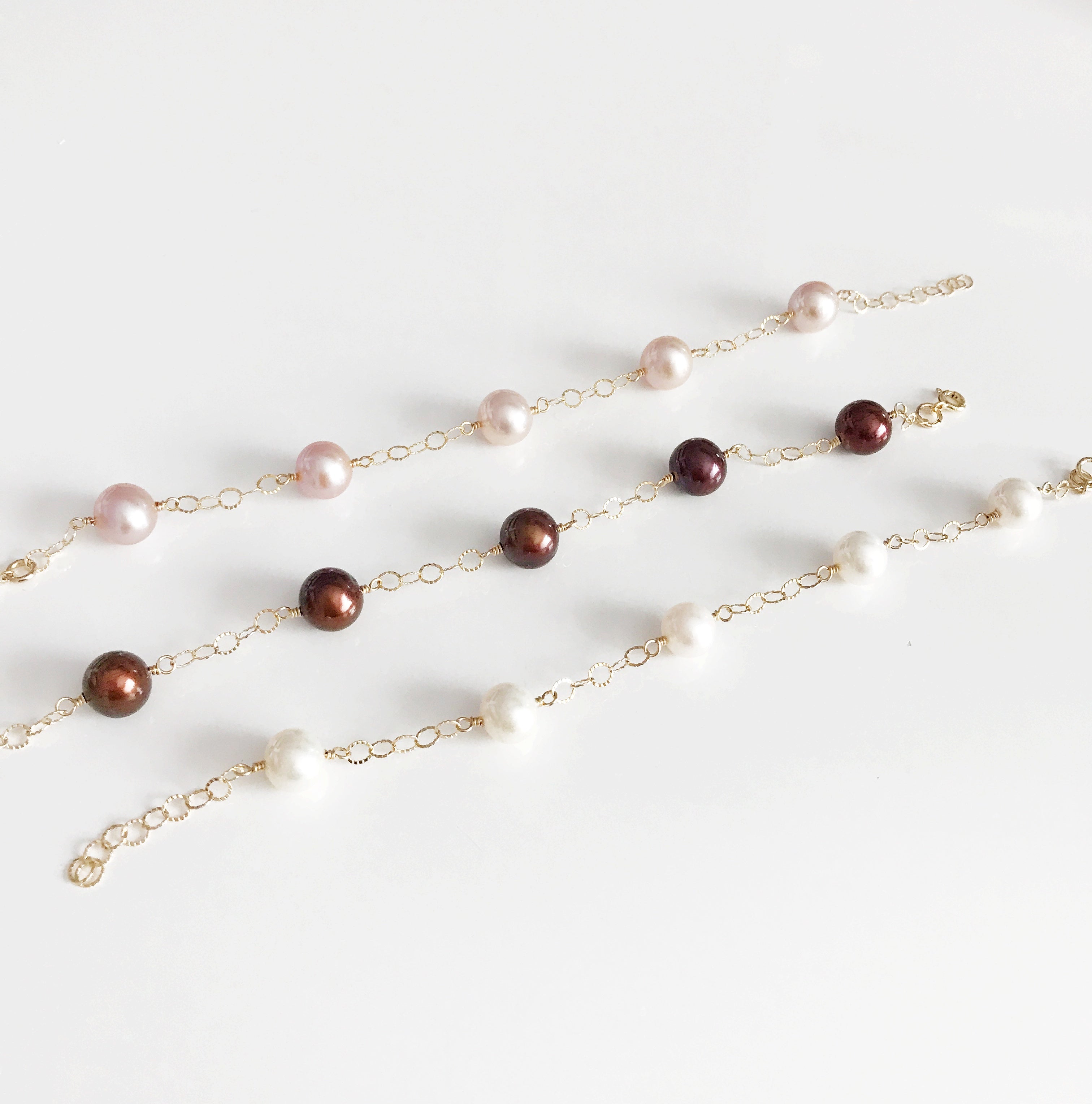 LEILANI White Pearl Bracelet (B360) - Elegant Jewelry for Women, Perfect for Weddings, Parties & Everyday Wear