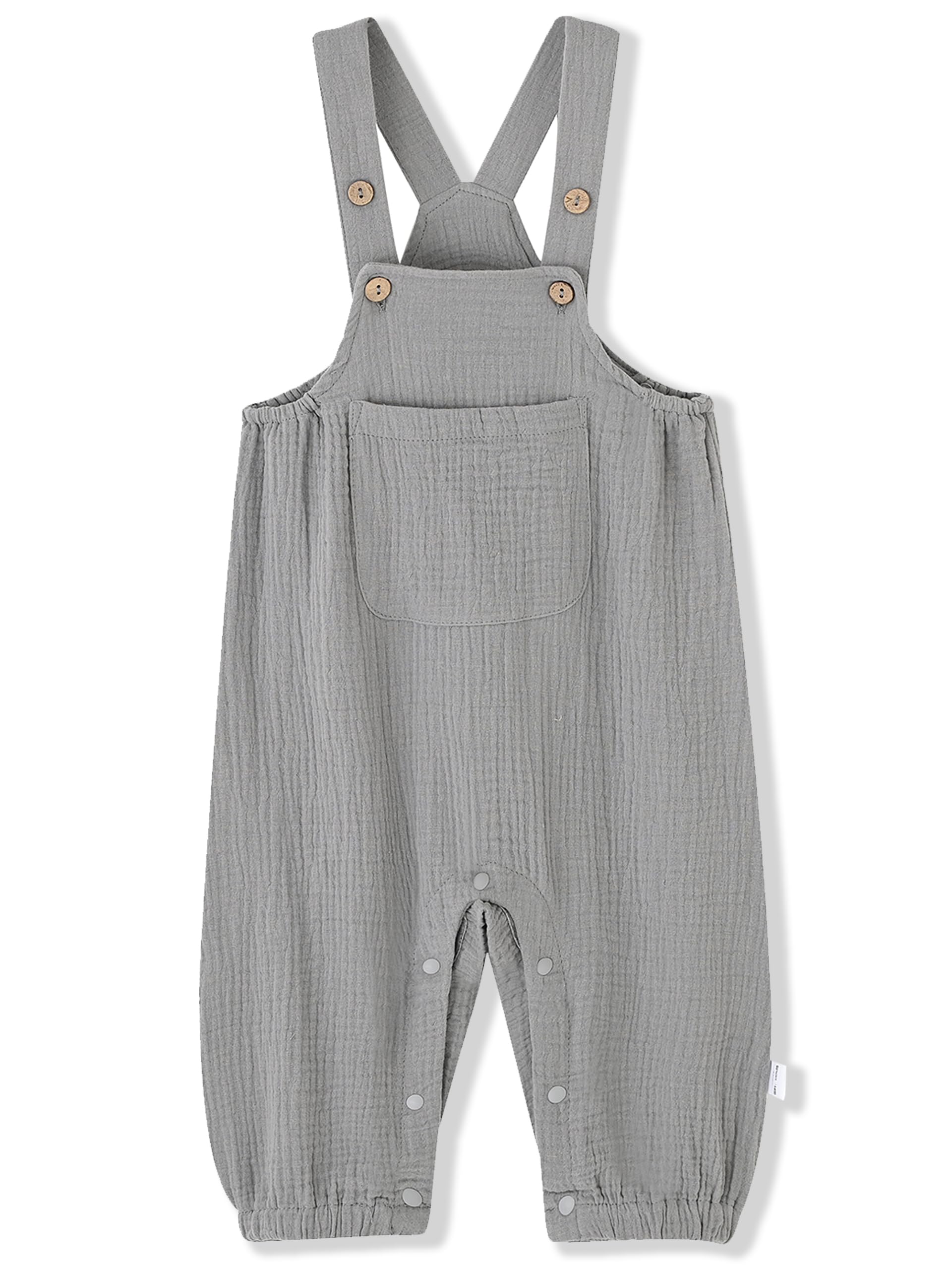 ACESTAR Baby Boys & Girls 100% Cotton Sleeveless Jumpsuit - Breathable Gauze Overalls Summer Outfit Set for Playtime & Outdoor Adventures