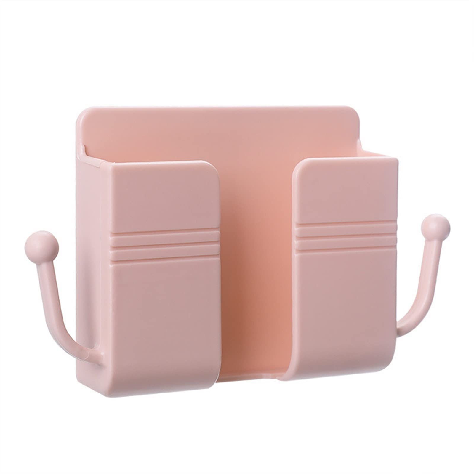XTYPE Space Saving Phone Stand - Adhesive Hook & Rack for Wall Mounting, Cable Management (Pink) - Perfect for Home, Office, Kitchen & Bedroom Organization