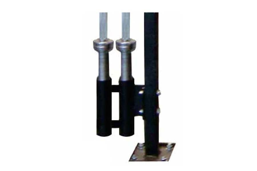 Warrior Double Barrel Barbell Holder Rack Attachment - Heavy Duty Gym Equipment for Weight Storage - Perfect for Home Gym & CrossFit Training