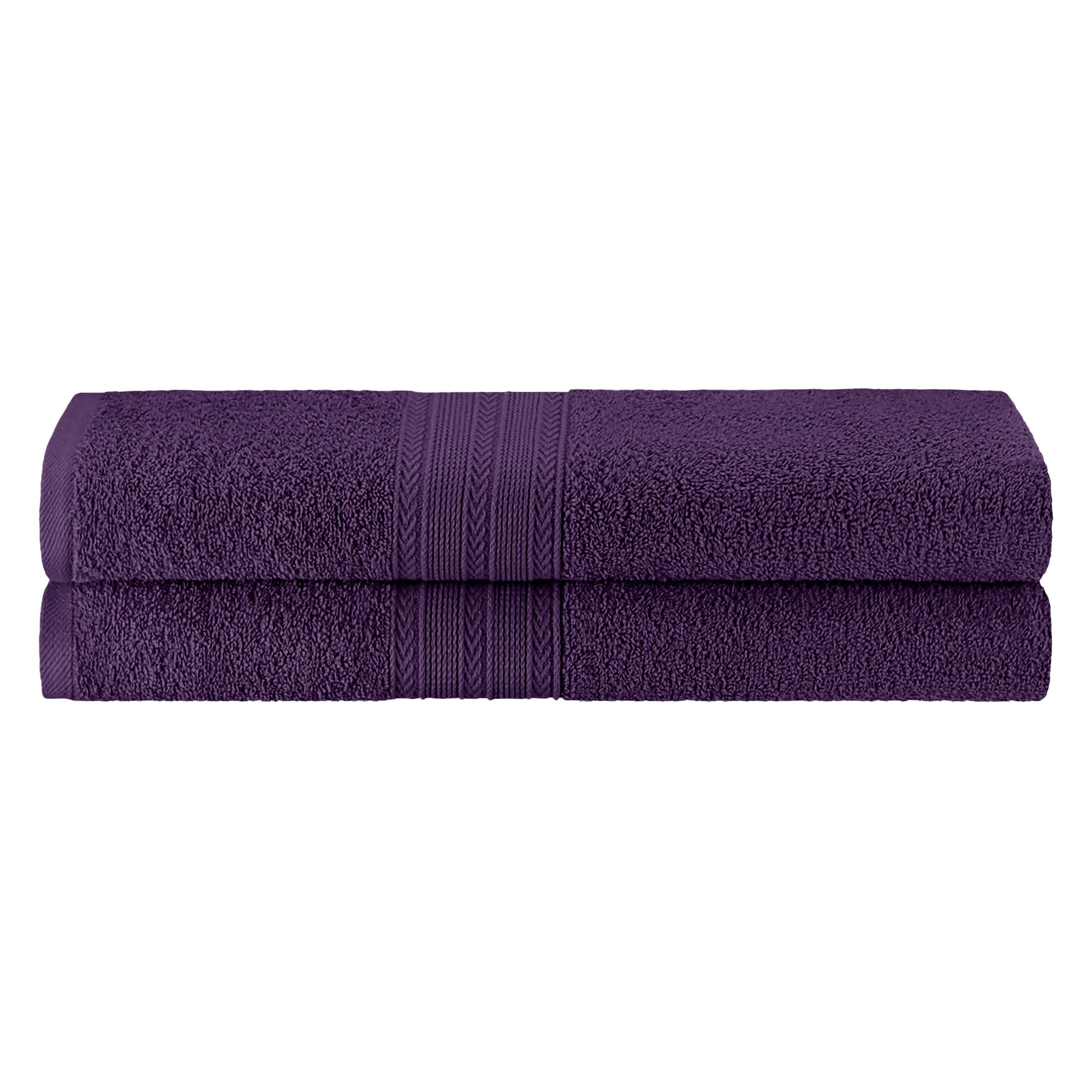 Soft Cotton Eco-Friendly 2-Piece Bath Sheet Towel Set - Ultra Absorbent & Quick Dry for Spa, Beach & Luxury Bathroom