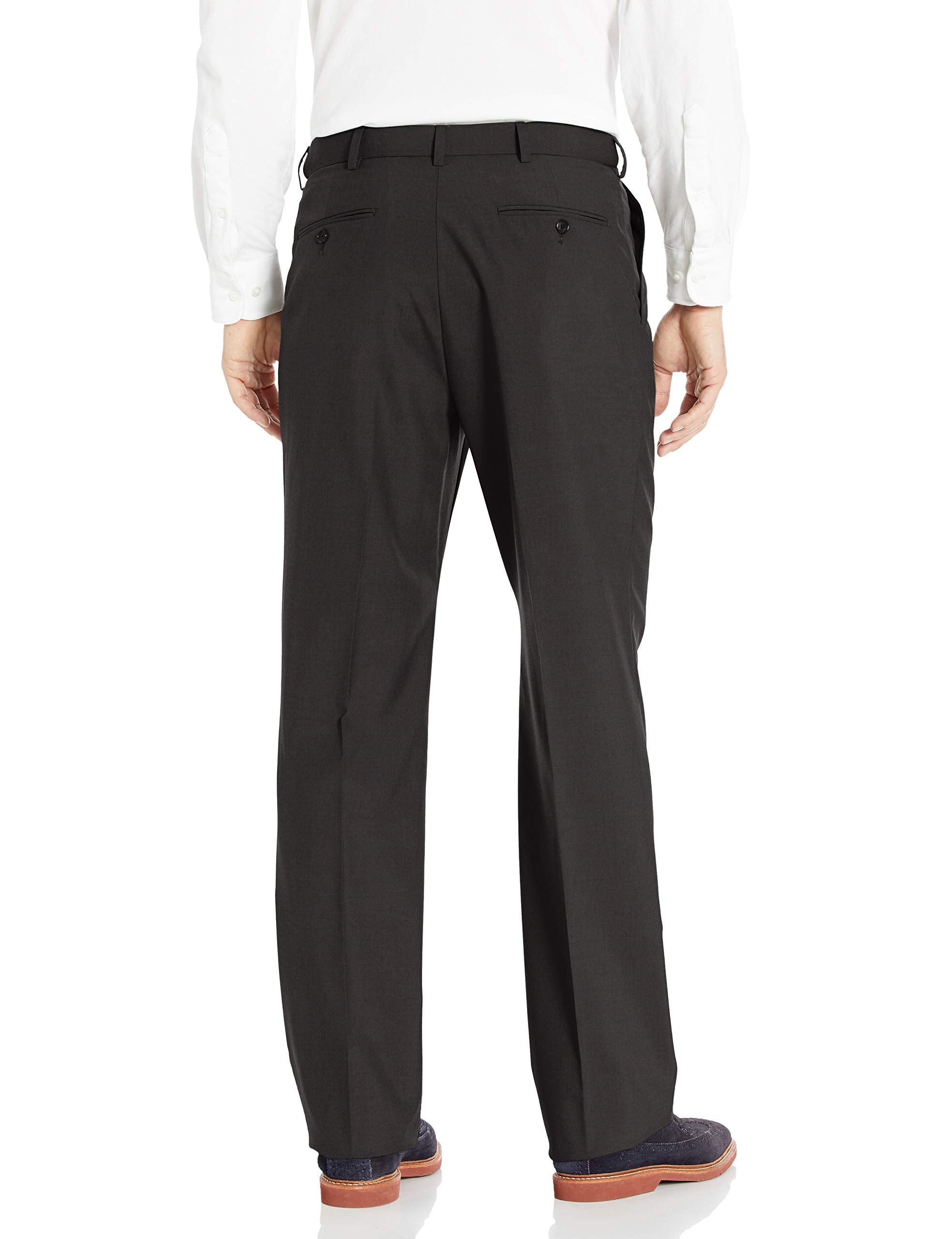 Men's Washable Dress Pants with Double Reverse Pleats - Comfortable Office & Formal Wear for Business, Weddings & Special Occasions
