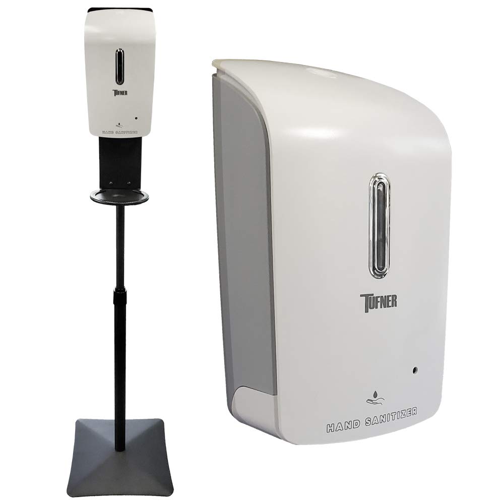 Optima Scale Hands-Free Universal Hand Sanitizer Dispenser Floor Stand - Touchless Sanitizing Solution for Home, Office & Public Spaces - Made in USA