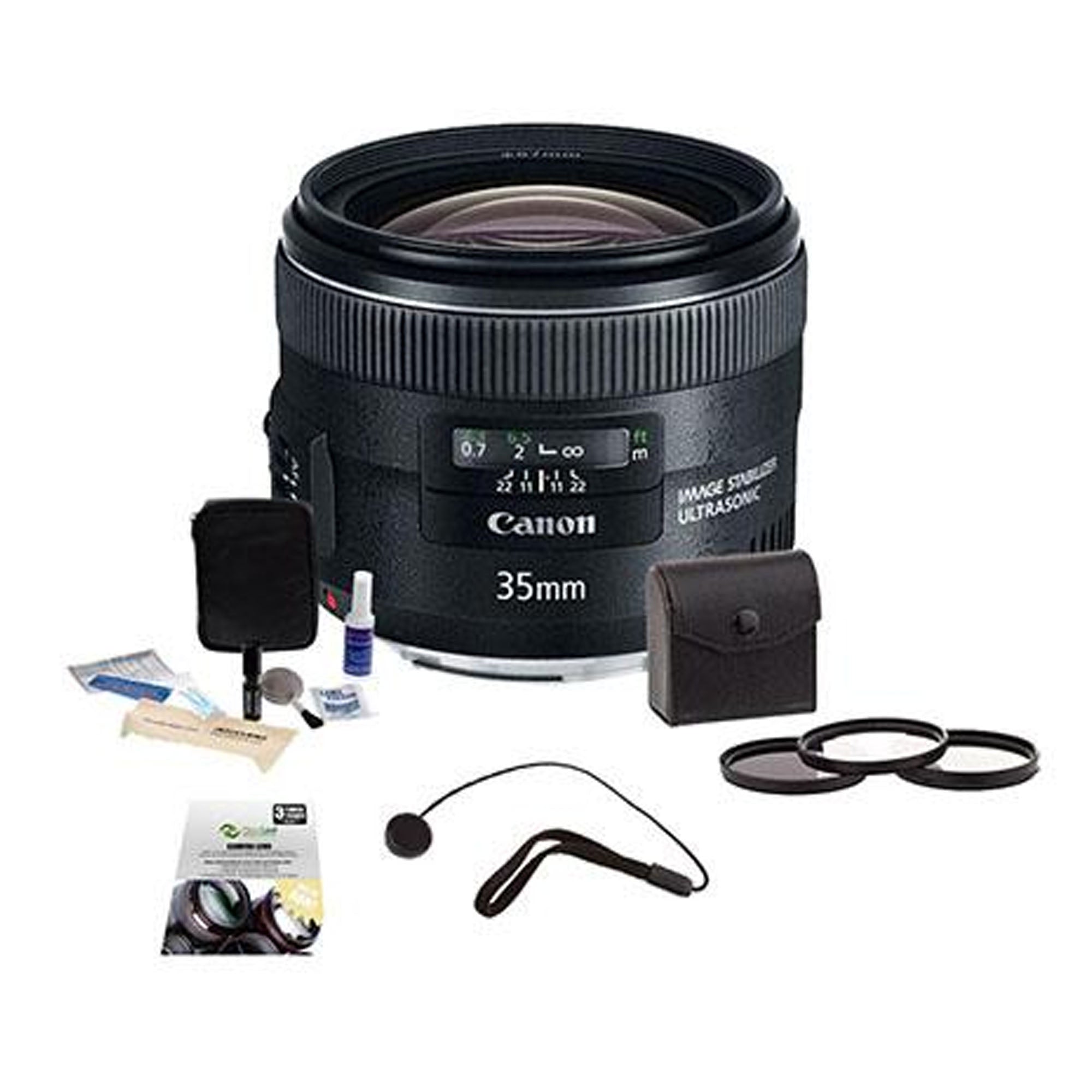 Canon EF 35mm f/2 IS USM Wide Angle Lens with Image Stabilization - Perfect for Portrait, Street & Low Light Photography | DSLR Camera Starter Kit