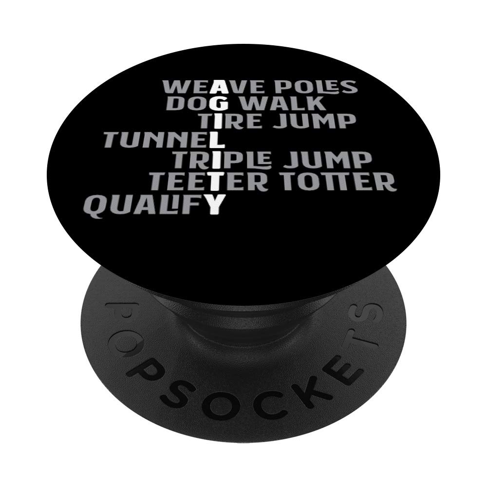 Dog Agility Trainer Gift - Custom Canine Acrostic Poem PopSockets Phone Grip & Stand for iPhone, Samsung & Tablets | Perfect for Dog Show Handlers & Agility Competition Enthusiasts