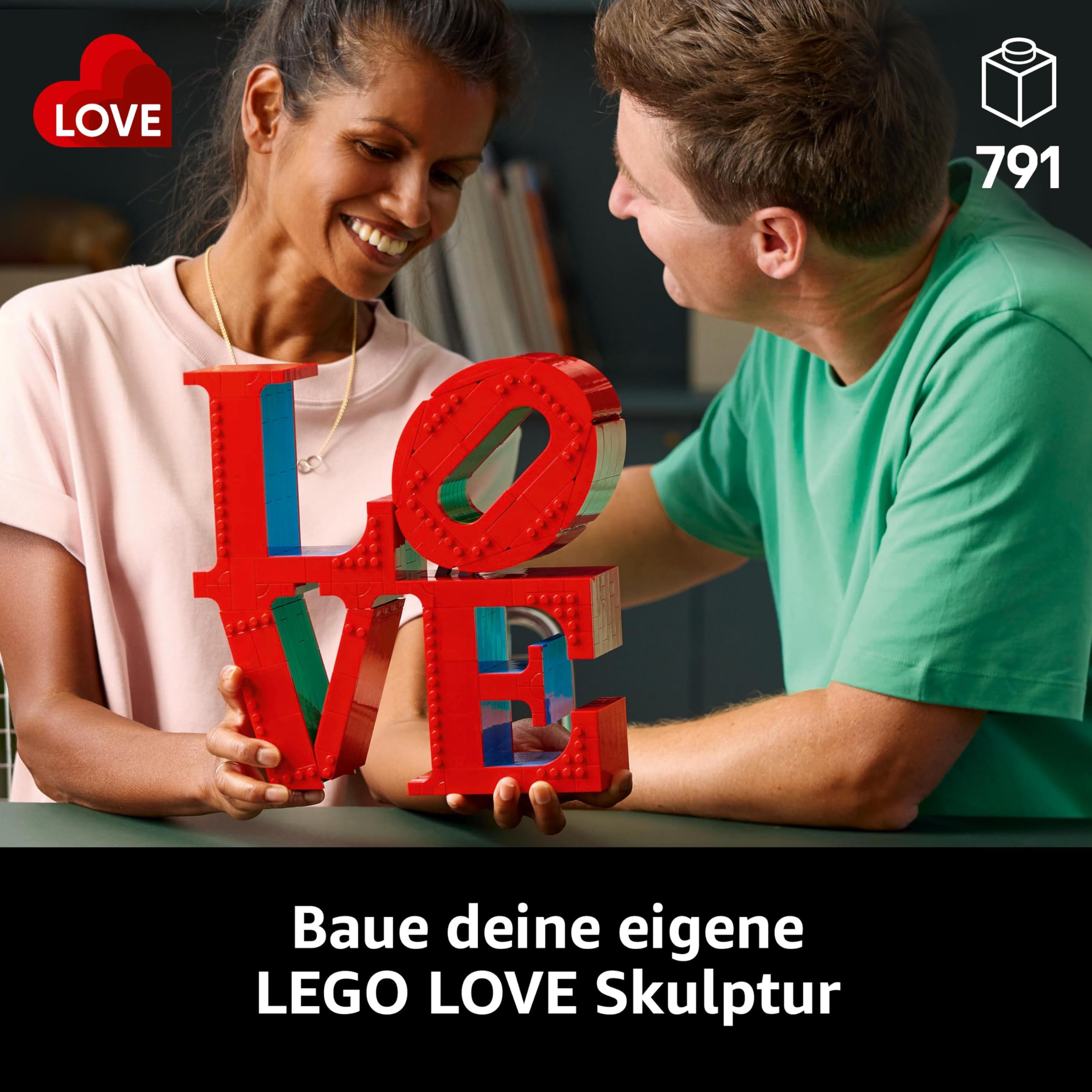 LEGO Art Love Building Set for Adults - Creative Home Decor, Valentine's & Mother's Day Gift for Couples - DIY Art Activity for Art & Design Lovers (Set 31214) - Perfect for Romantic Gifts, Home Decoration & Stress Relief Activities