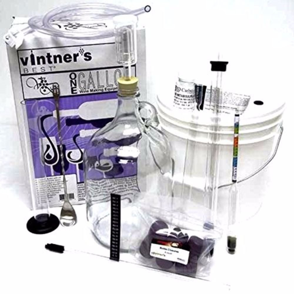 Winexpert One Gallon Moscato Wine Making Kit with 6 Clear Bottles - Complete Home Brewing Equipment for Beginners & Enthusiasts | Perfect for Gifts, Parties & DIY Winemaking