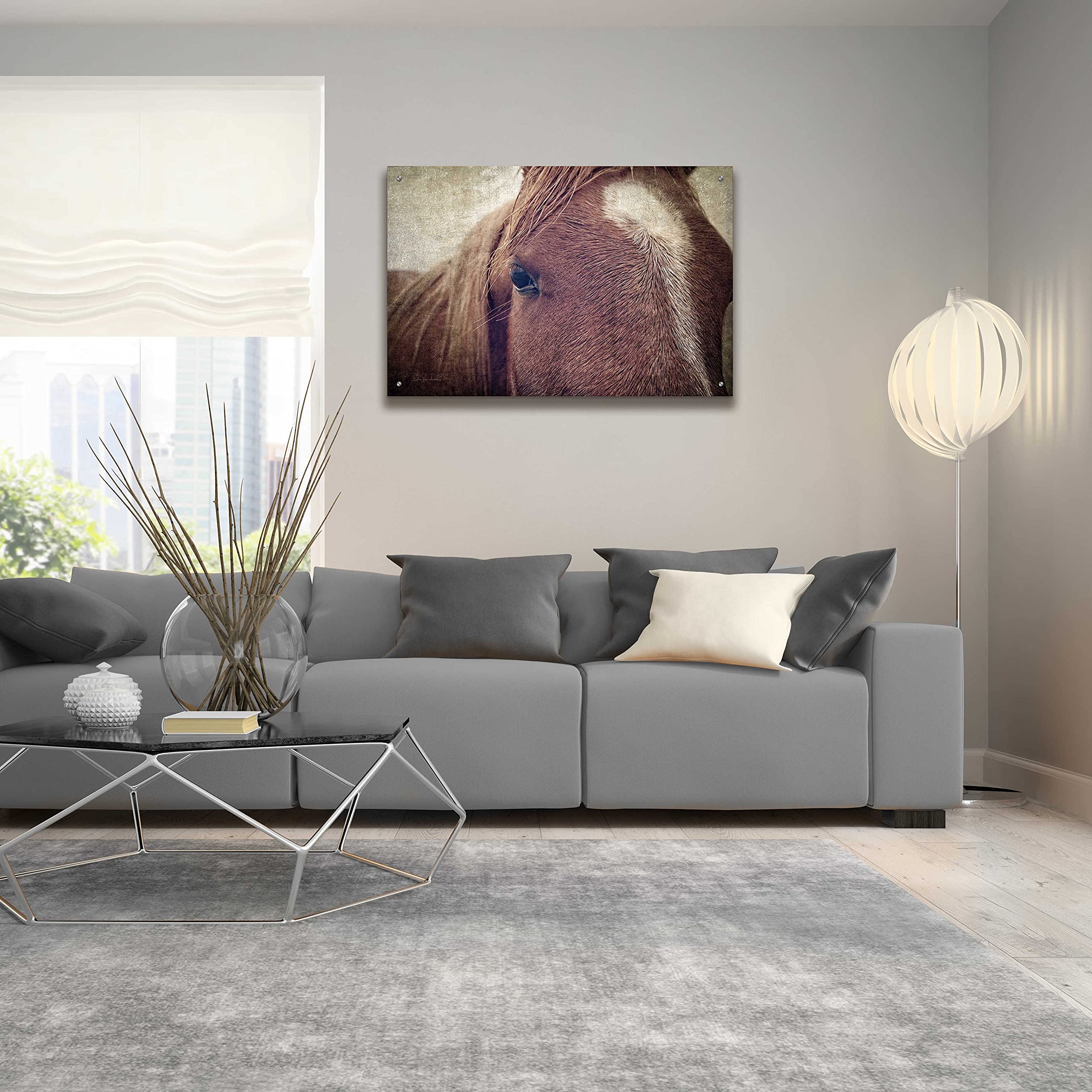 Epic Art 'Dew Lashes' by Debra Van Swearingen - 36x24 Inch Acrylic Glass Wall Art Painting, Modern Home Decor for Living Room, Bedroom & Office