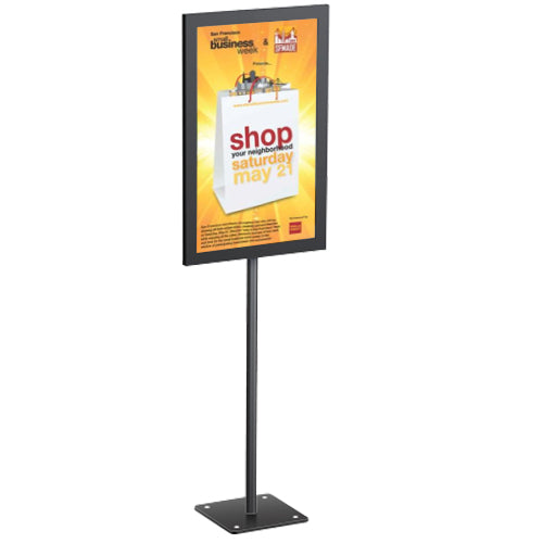 8.5x11 Inch Lightweight Countertop Pedestal Display Stand - Two-Sided Fixed Height Acrylic Sign Holder for Retail Stores, Restaurants & Trade Shows