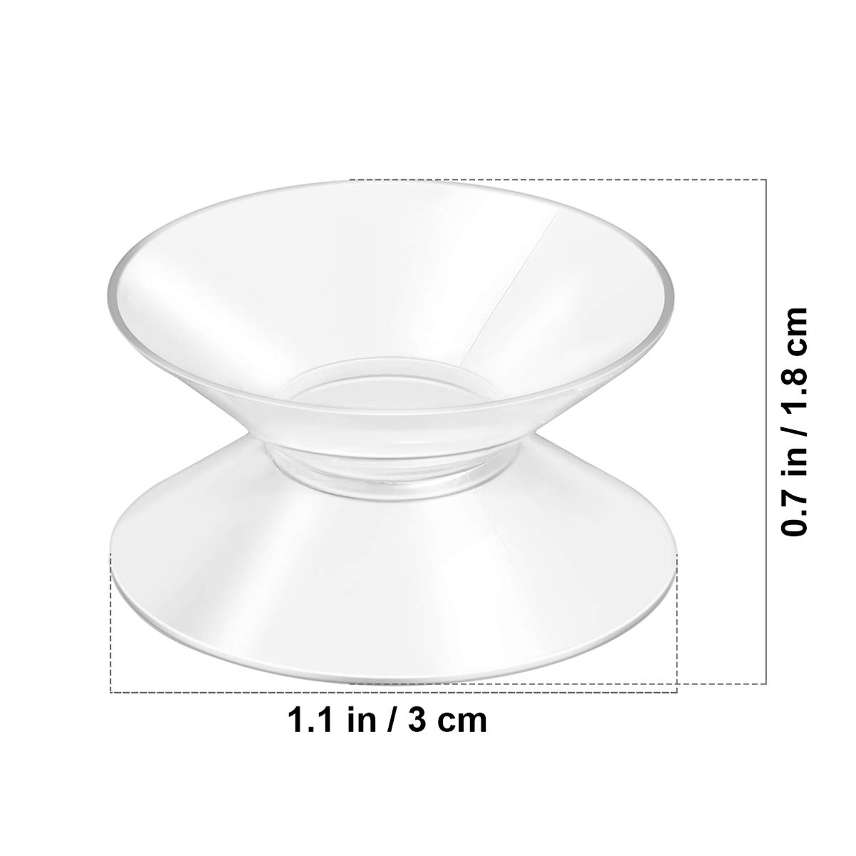 10pcs 30mm Double Sided Suction Cups - Strong Hold for Bathroom & Kitchen