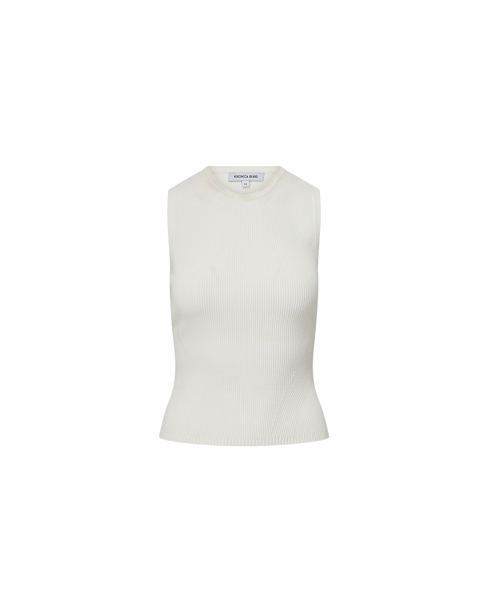 Sid Crew Neck Knit Tank Top for Women - Soft Stretchy Summer Sleeveless Shirt - Casual Wear, Gym, Yoga, and Beach Outfits