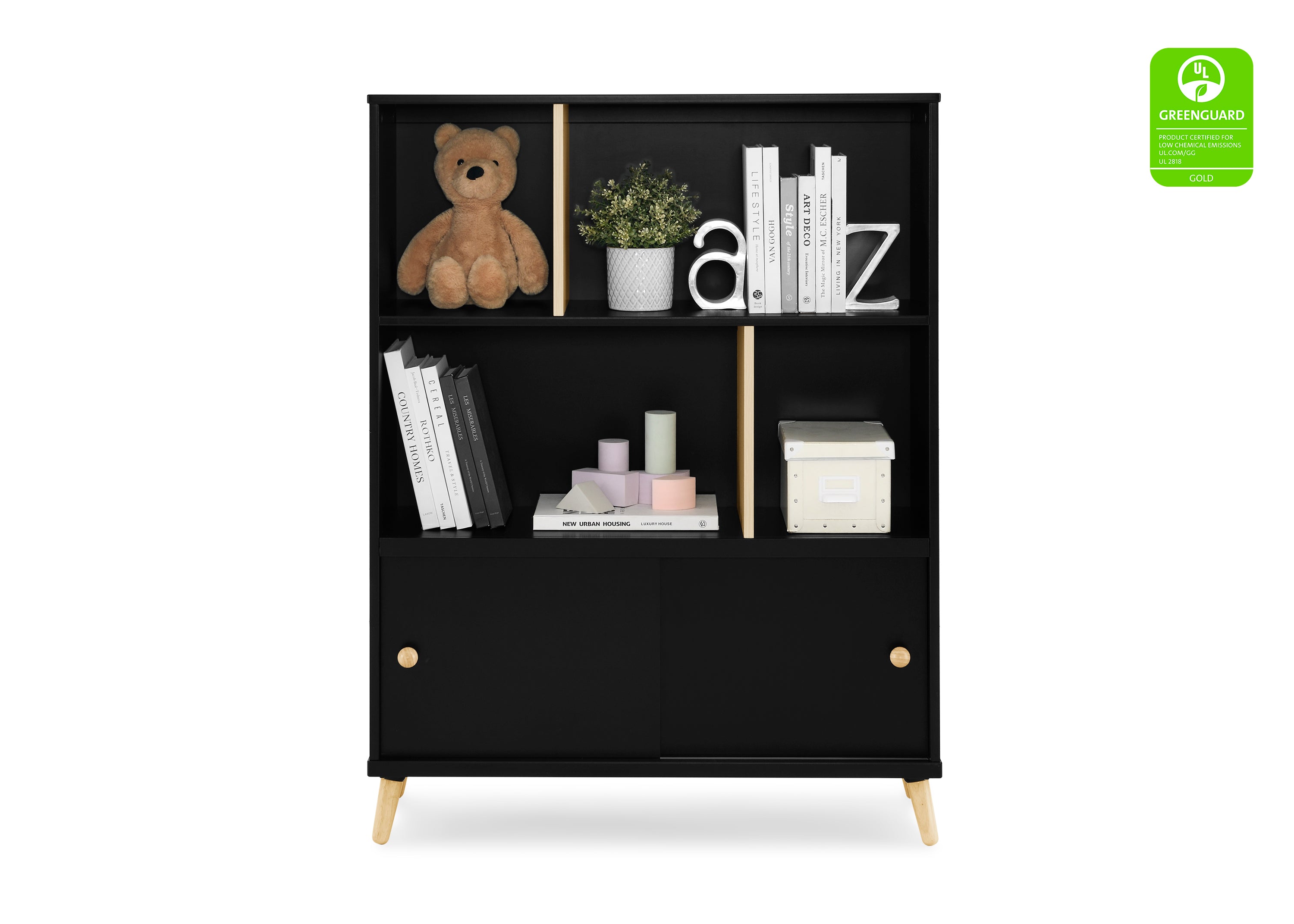 Essex Bookcase - Modern Wooden Bookshelf for Home & Office - Perfect for Living Room, Bedroom, and Study Organization