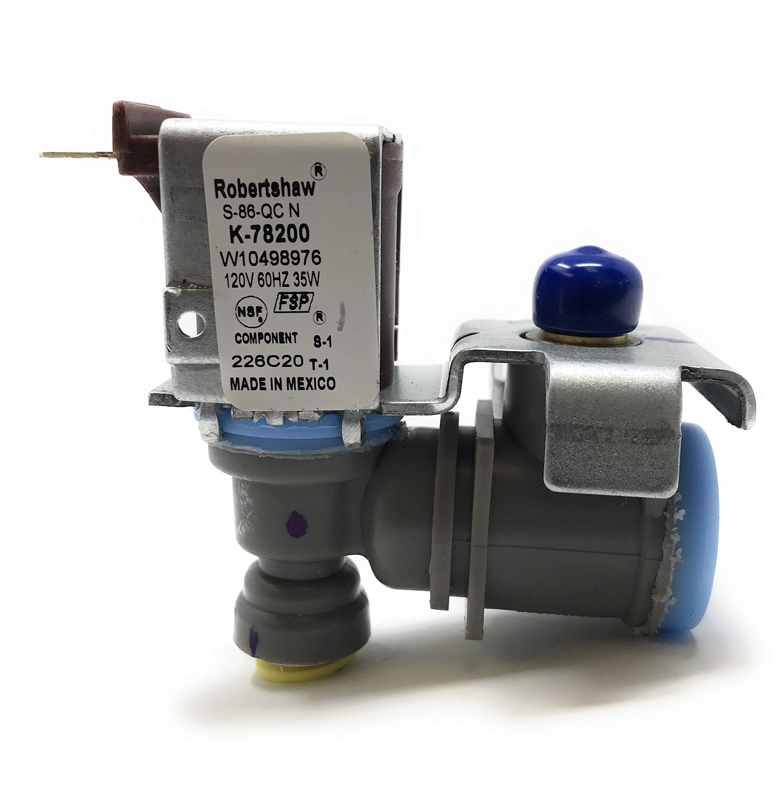 **Replacement Ice Maker Valve W10498976 & W10420082 - Compatible with Refrigerators & Freezers - Perfect for Home, Office, or Commercial Use**