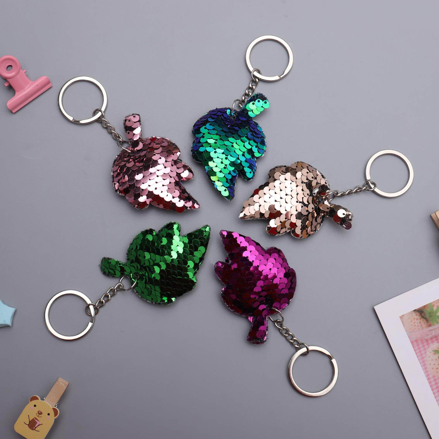 Metal Split Key Rings with Chain - 100pcs 1