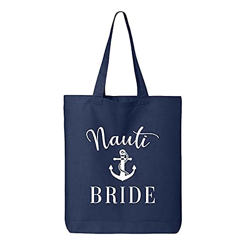 Bridal Party Boat Tote Bags - Matching Nautical Themed Wedding Accessories for Bachelorette Parties & Beach Weddings