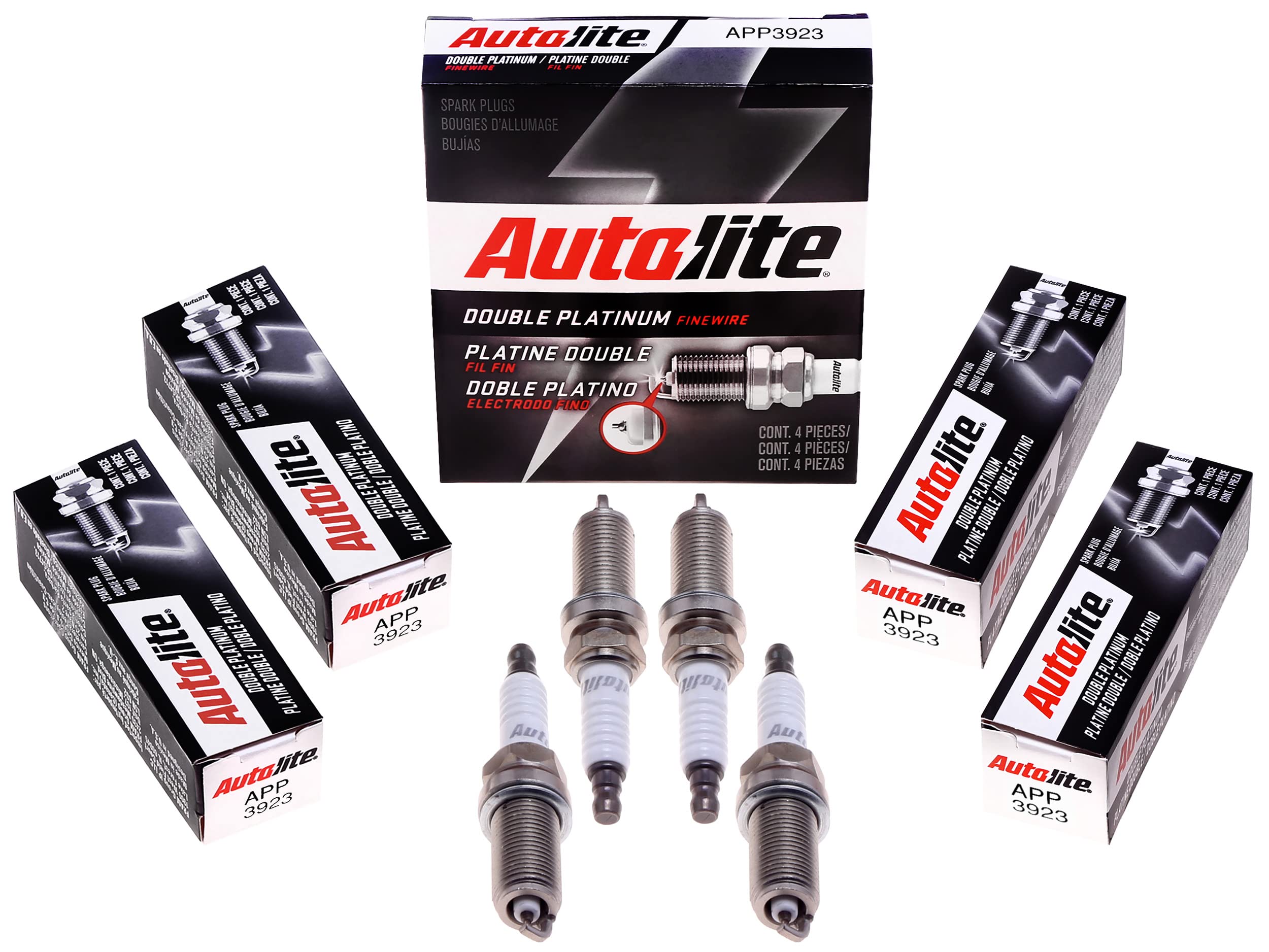 Autolite APP3923 Double Platinum Spark Plug - High Performance Replacement for Cars, Trucks & SUVs (1 Pack) | Ideal for Daily Commuting, Off-Roading & Engine Maintenance