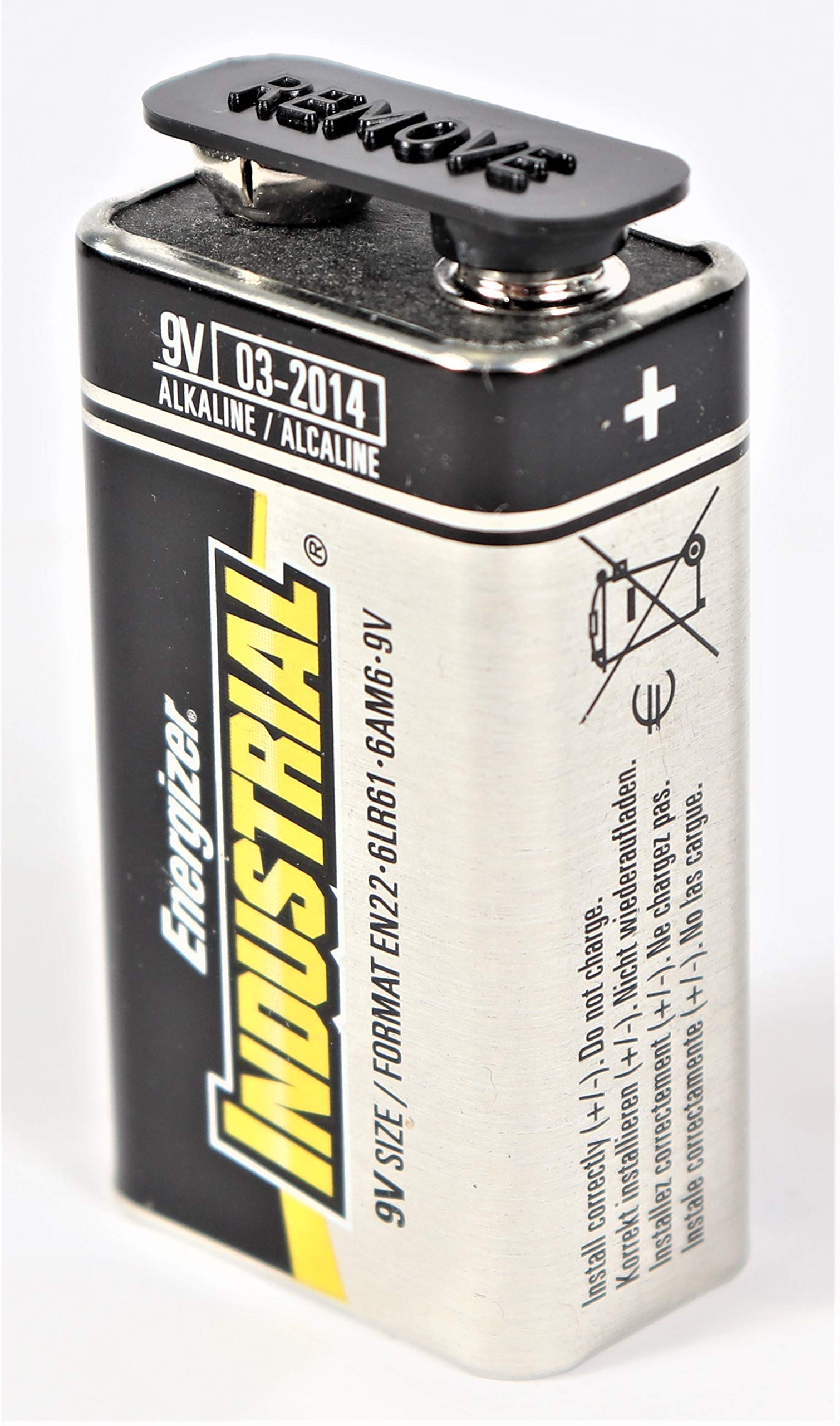 Energizer 9V Alkaline Industrial Batteries - 12 Pack Long-Lasting Power for Smoke Detectors, Toys & Electronics - Bulk Value Pack for Home & Office Use