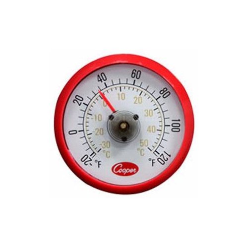 Cooper-Atkins 535-0-8 Magnetic Cooler Thermometer -20°F to 120°F (-29°C to 49°C) - 42-Pack for Commercial Refrigerators, Freezers & Food Storage - Perfect for Restaurants, Grocery Stores & Catering Services