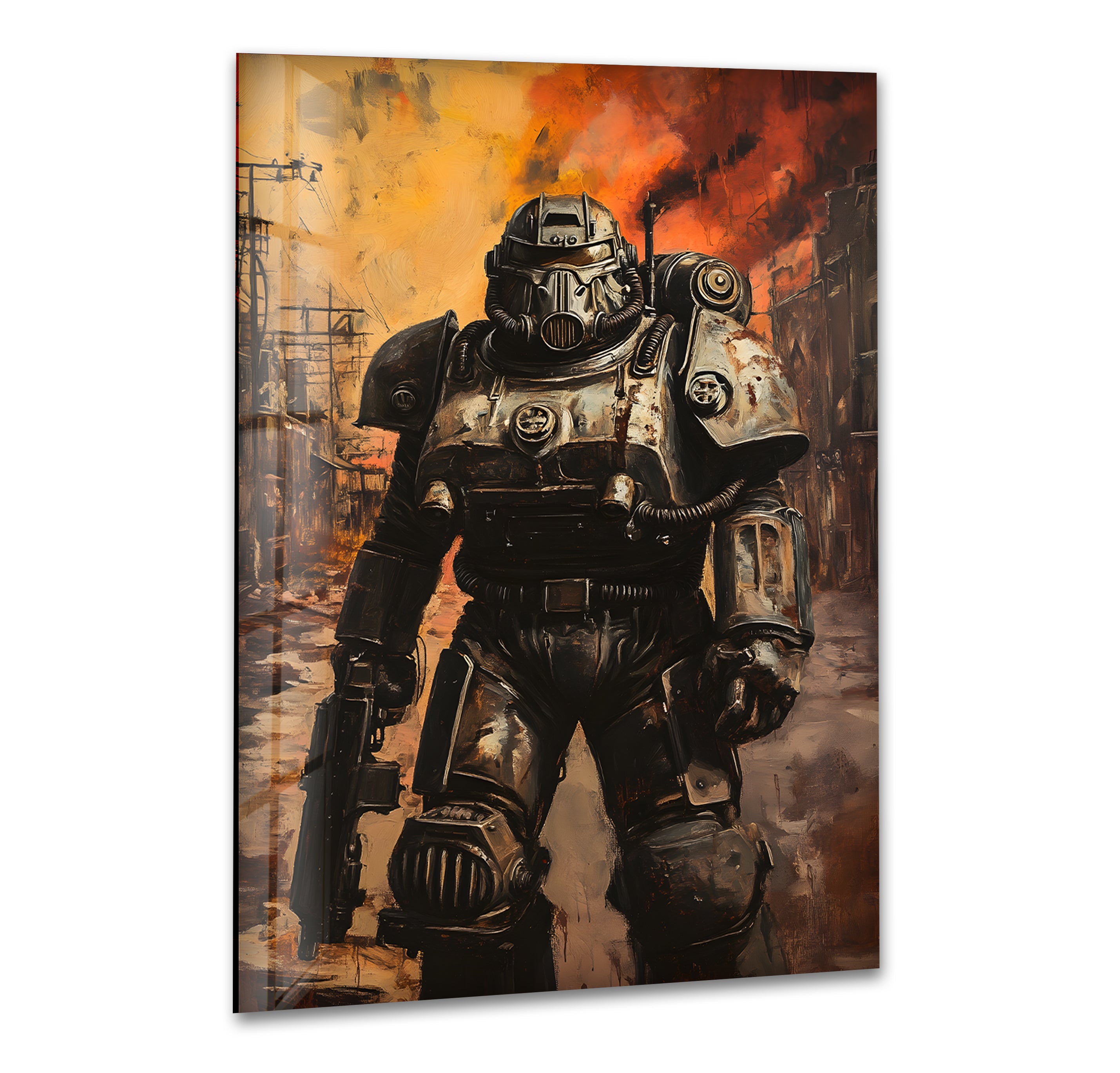 Fallout 76 Glass Wall Art - Officially Licensed Bethesda Video Game Decor - Perfect for Gaming Room, Man Cave & Geek Home Decor